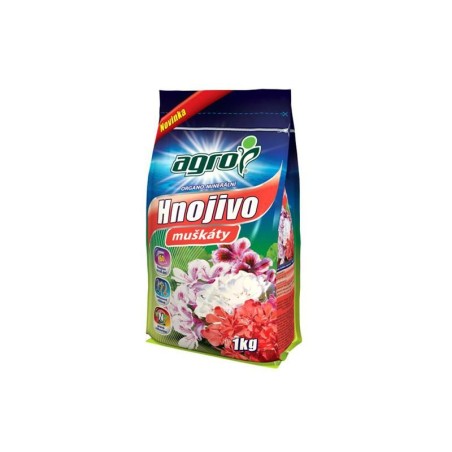 Organominerálne hnojivo pre muškáty AGRO 1 kg
