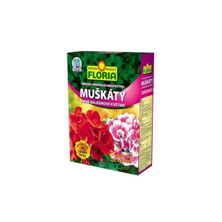 Hnojivo pre muškáty a balkónové rastliny FLORIA 2,5 kg