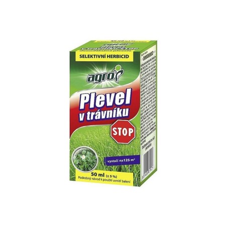 Selektívny herbicíd AGRO Burina na trávniku STOP 50 ml