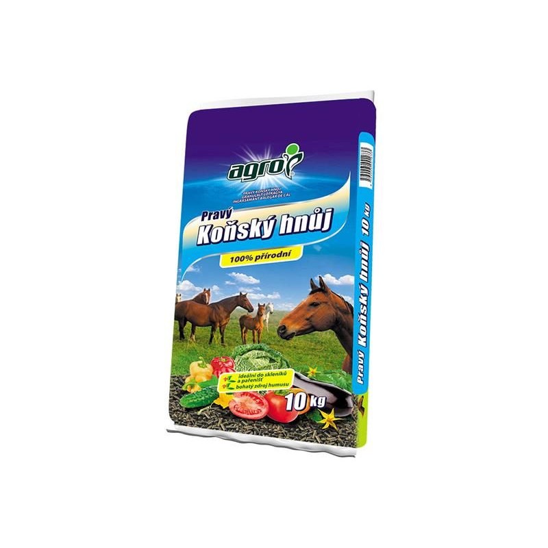 Organické hnojivo AGRO CS Pravý konský hnoj 10 kg