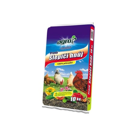 Organické hnojivo AGRO CS Pravý kurací trus 10 kg