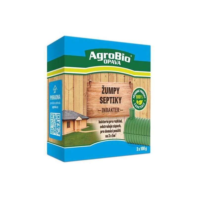 Prípravok pre žumpy a septiky AGROBIO Inbakter 3x100 g