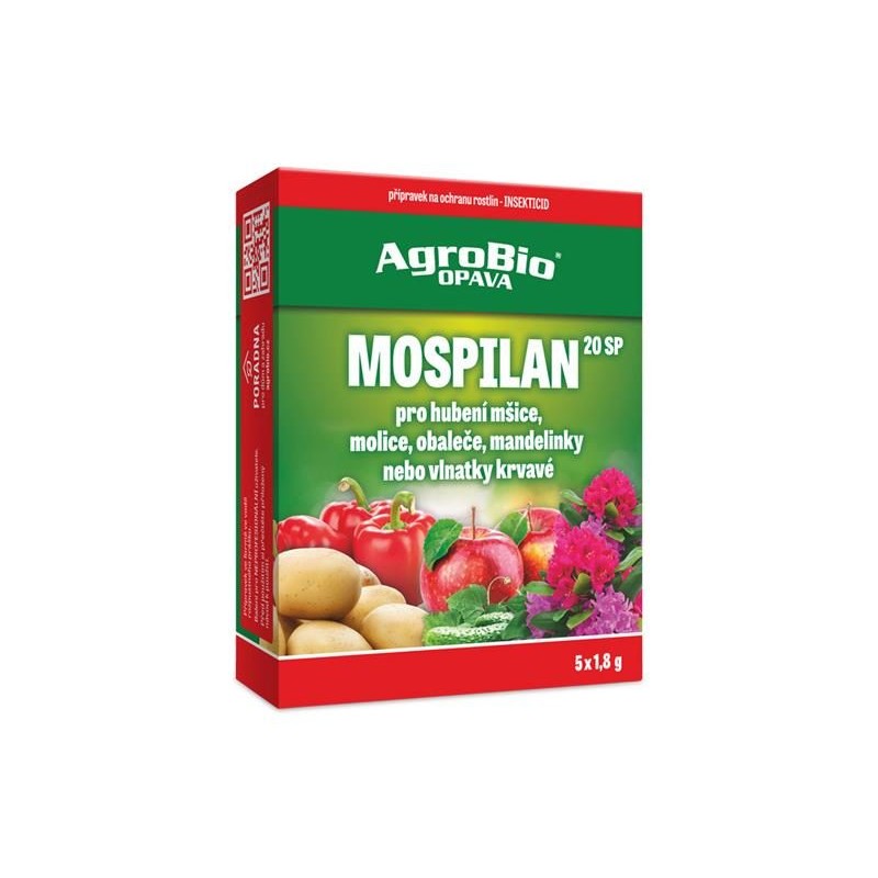 Prípravok proti voškám a moliciam AGROBIO Mospilan 20 SP 5 × 1,8 g