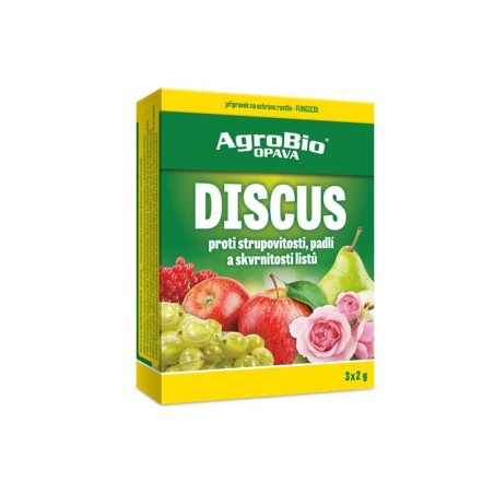 Prípravok proti strupovitosti a múčnatke AGROBIO Discus 3x2 g