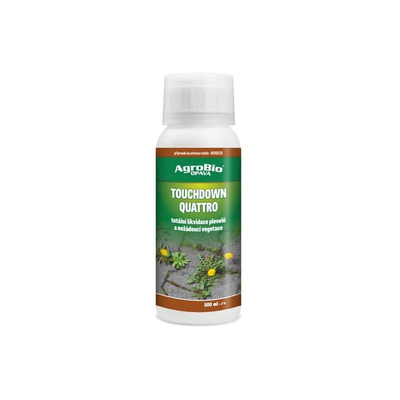 Prípravok proti jednoročným a viacročným burinám AGROBIO Touchdown Quattro 500 ml