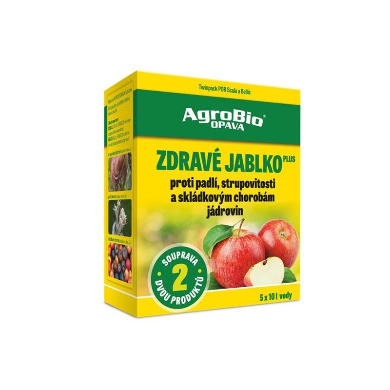 Prípravok proti šupinatosti a múčnatke AGROBIO Zdravé jablko Plus