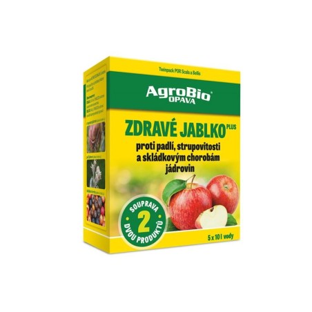 Prípravok proti šupinatosti a múčnatke AGROBIO Zdravé jablko Plus