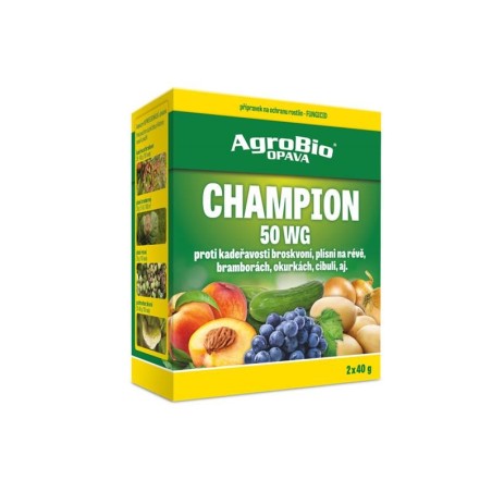 Prípravok proti hubovým chorobám AGROBIO Champion 50 WG 2x40 g