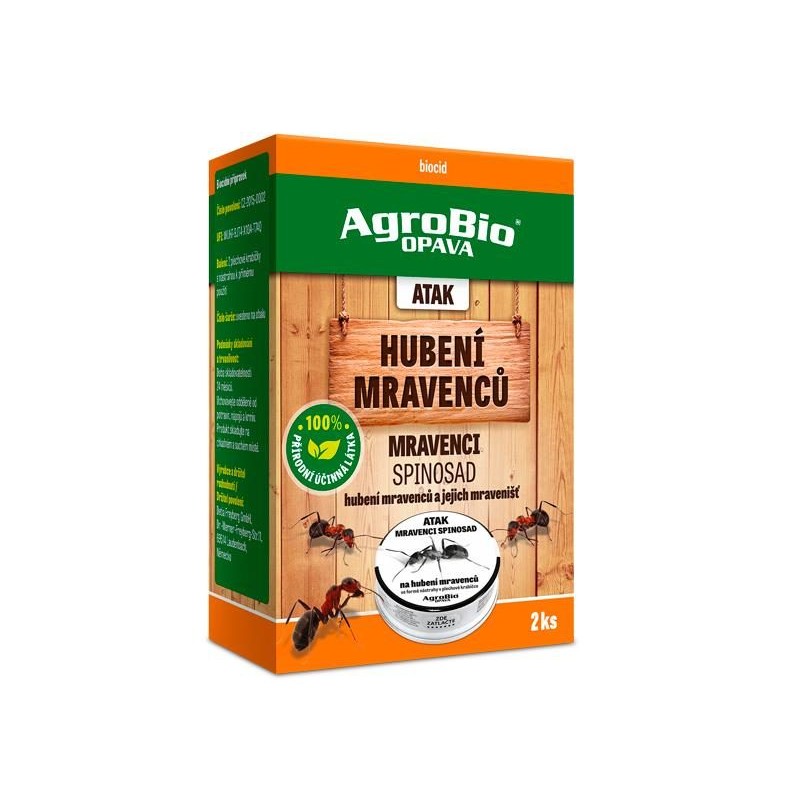 Pasca na mravce AGROBIO Atak Spinosad, 2 ks