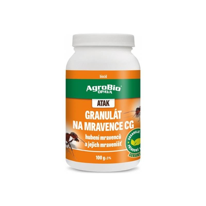 Granule proti mravcom AGROBIO Atak CG 100 g