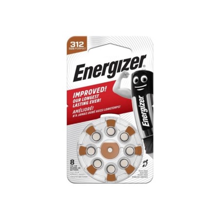 Batérie do načúvacieho prístroja ENERGIZER 312/PR41, 8 ks / blister