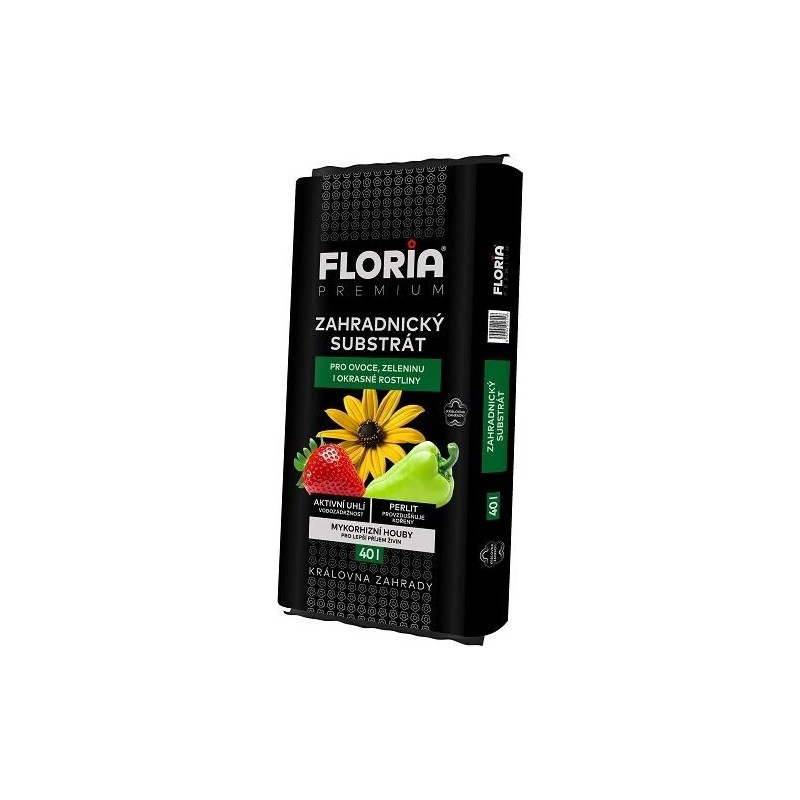 Záhradnícky substrát FLORIA Black 40 l
