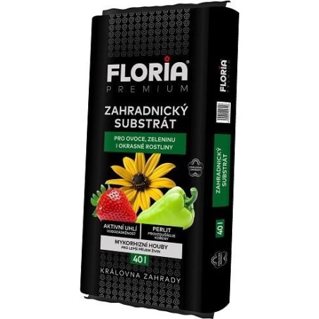 Záhradnícky substrát FLORIA Black 40 l