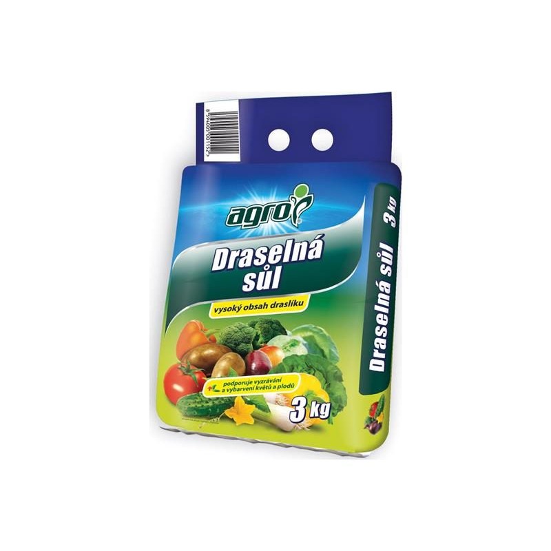 Draselná soľ AGRO 3 kg