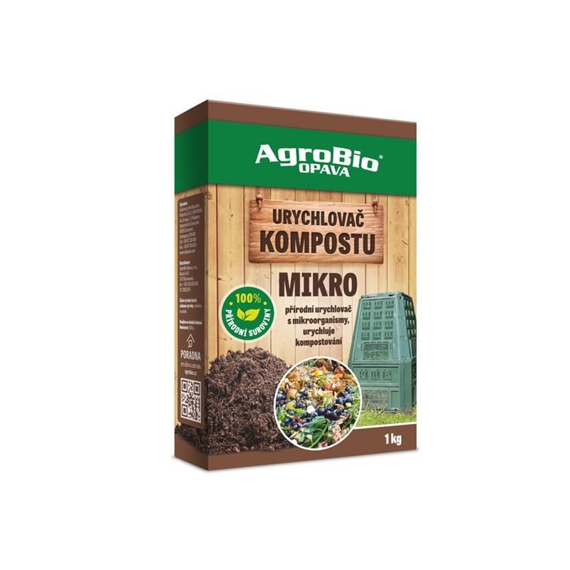 Prípravok na urýchlenie kompostovania AGROBIO Mikro 1 kg