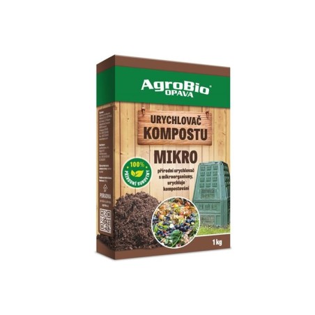 Prípravok na urýchlenie kompostovania AGROBIO Mikro 1 kg