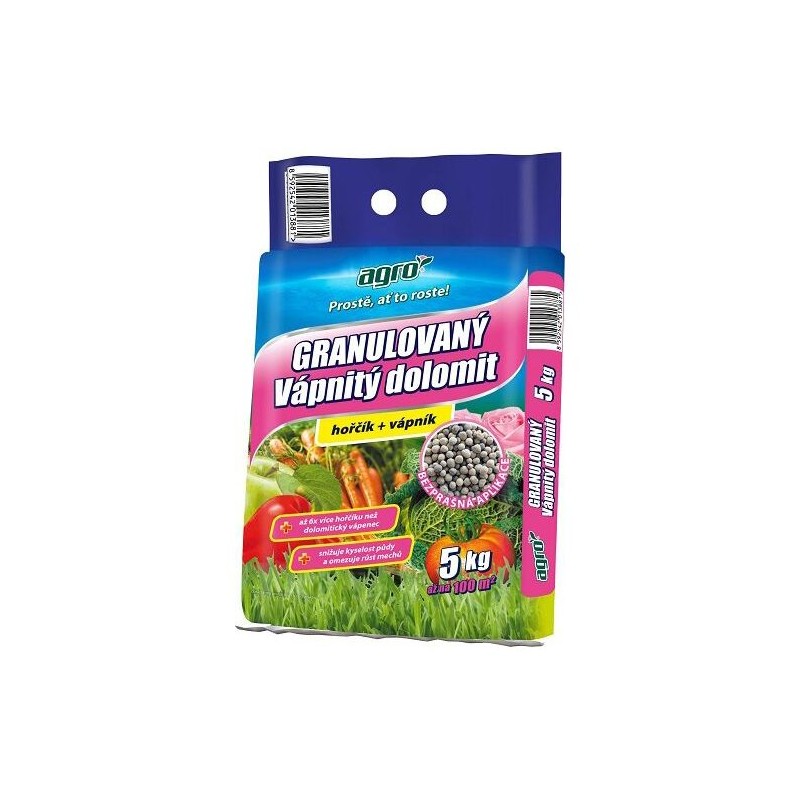 Vápenný dolomit AGRO 5 kg v granulovanej forme