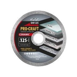 Diamantový rezací kotúč PROCRAFT DR125 Ceramic 125 mm