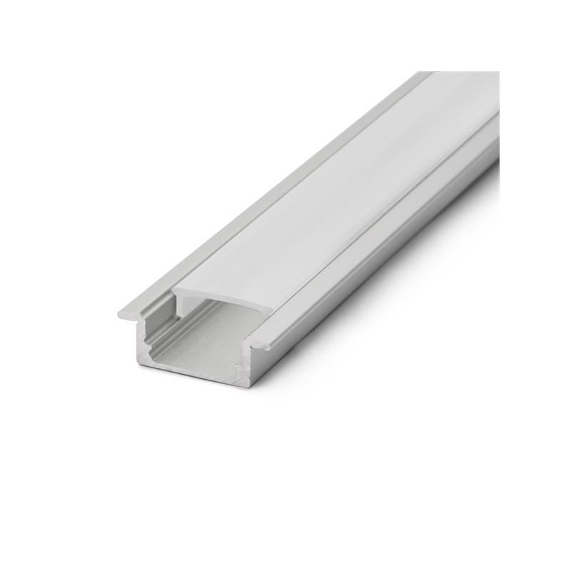Krytová lišta pre LED profil 41011A1, 1 m, 15 × 5 mm, biela