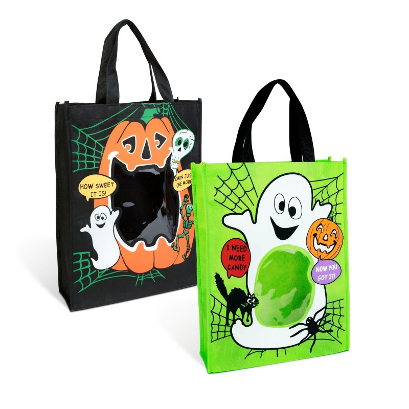 Halloweenová taška s okienkom - 40 x 30 x 10 cm - 2 druhy