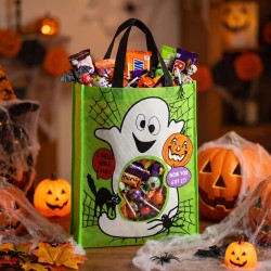 Halloweenová taška s okienkom - 40 x 30 x 10 cm - 2 druhy