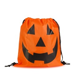 Halloweenový batoh - tekvica - so sťahovacou šnúrkou - 39,5 x 34 cm