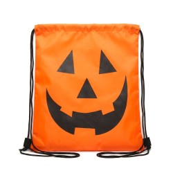 Halloweenový batoh - tekvica - so sťahovacou šnúrkou - 39,5 x 34 cm