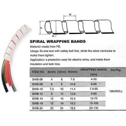 Zväzkovacia špirála SWB-10 na bandáž s priemerom 7,5-60mm, balenie 10m