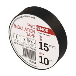 Páska izolačná PVC 15mm/10m čierna EMOS 1ks