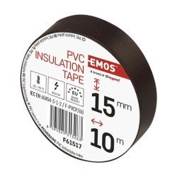 Páska izolačná PVC 15mm/10m hnedá EMOS 1ks