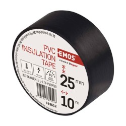 Páska izolačná PVC 25mm/10m čierna EMOS 1ks