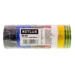 Páska izolačná PVC 15/10m mix farieb RETLUX RIT 010 10ks