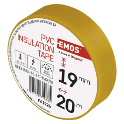 Páska izolačná PVC 19mm/20m žltá EMOS 1ks