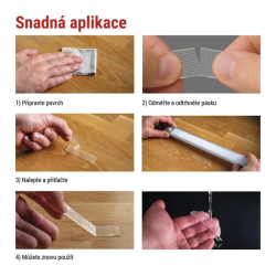 Obojstranná páska NANOGRID 19mm/ 3m transparentná EMOS F6301