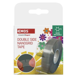 Obojstranná páska NANOGRID 19mm/ 3m transparentná EMOS F6301