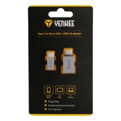 Adaptér YENKEE YTC 021 USB C na Micro USB,USB A