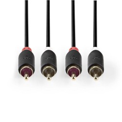 Kábel 2x Cinch konektor/2x Cinch konektor 5m NEDIS CABW24200AT50