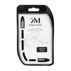 Kábel Jack 3,5 mm konektor / Jack 3,5 mm zdierka 1,8 m KRUGER & MATZ KM0316
