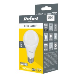 Žiarovka LED E27 12W A60 biela prírodná REBEL ZAR0512