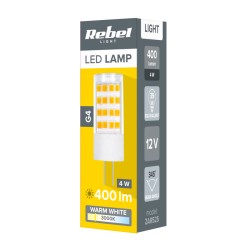 Žiarovka LED G4 4W biela teplá REBEL ZAR0525