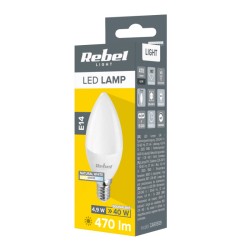 Žiarovka LED E14 5W biela prírodná REBEL ZAR0559