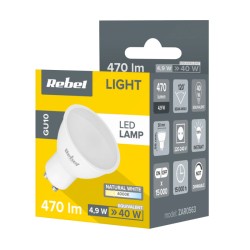 Žiarovka LED GU10 5W biela prírodná REBEL ZAR0563