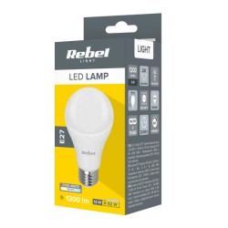 Žiarovka LED E27 12W A60 biela studená REBEL ZAR0565