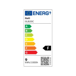 Žiarovka LED E27 9W A60 biela studena GETI
