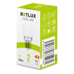 Žiarovka LED E14 2W T26 biela teplá RETLUX RLL 454