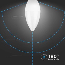 Žiarovka LED E14 3,7W biela teplá V-TAC VT-1818