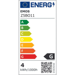 Žiarovka DECO LED E27 4W flame EMOS Z5BO11