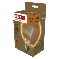 Žiarovka DECO LED E27 4W flame EMOS Z5BO11