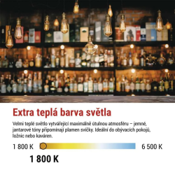 Žiarovka DECO LED E27 4W flame EMOS Z5BO11