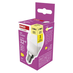 LED žiarovka E14 2,5W Classic Mini Globe biela teplá EMOS ZQ1D11